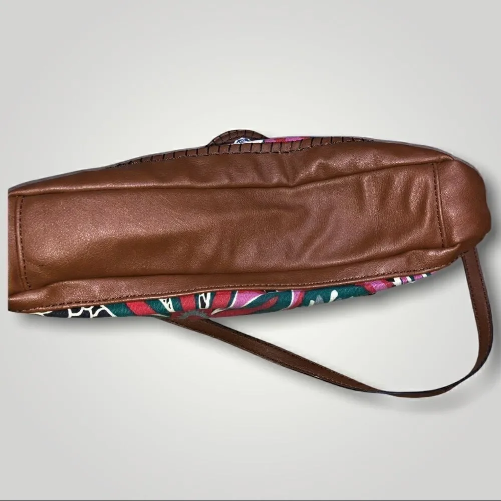 Kate Landry Shoulder Bag Canvas & Leather